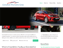 Tablet Screenshot of canadianwarrantycorp.com